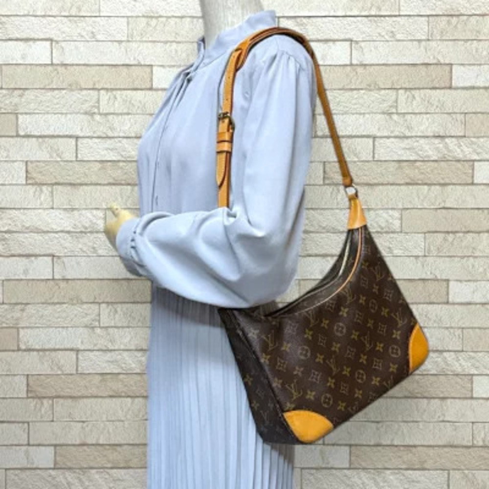 Louis Vuitton Brown Canvas Monogram Shoulder Bag Boulogne Tote